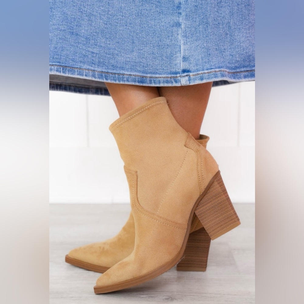 MIA Suede Western Style Bootie 10